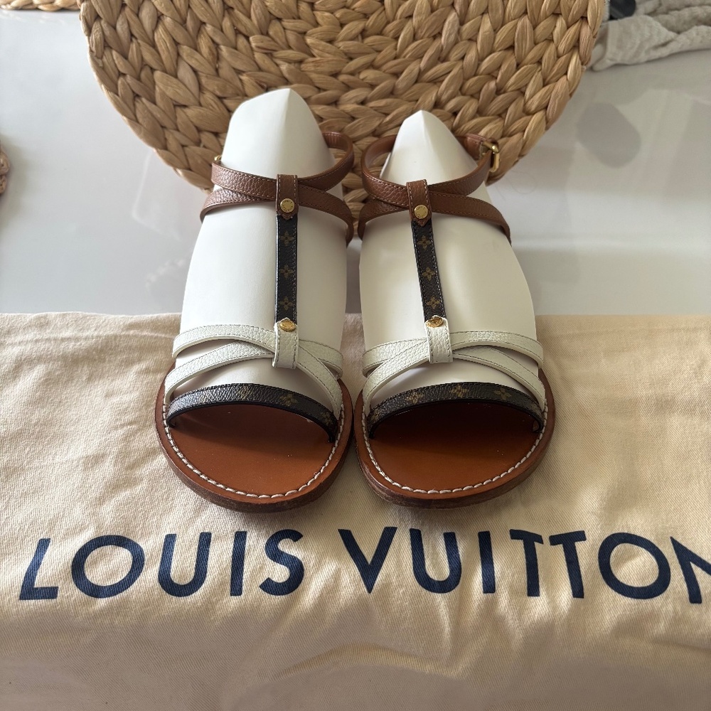 Louis Vuitton Explorer Flat Sandal 1A65VZ with dustbag - Picture 3 of 7